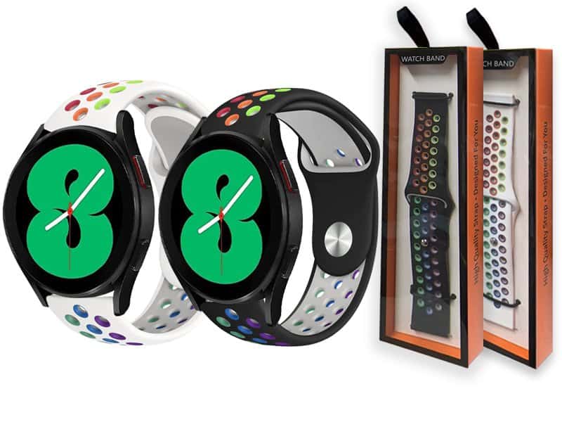 Nike Style For Samsung Galaxy Watch 7 FE 6 5 4 3 Pro Active 2 Gear S2 Silicone Wristband Adjustable Replacement Rubber Watch Band Kit Nike Style For Samsung Galaxy Watch 7 FE 6 5 4 3 Pro Active 2 Gear S2 Silicone Wristband Adjustable Replacement Rubber Watch Band Kit